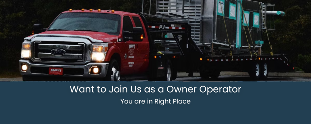 Want join us as a owner operator!
